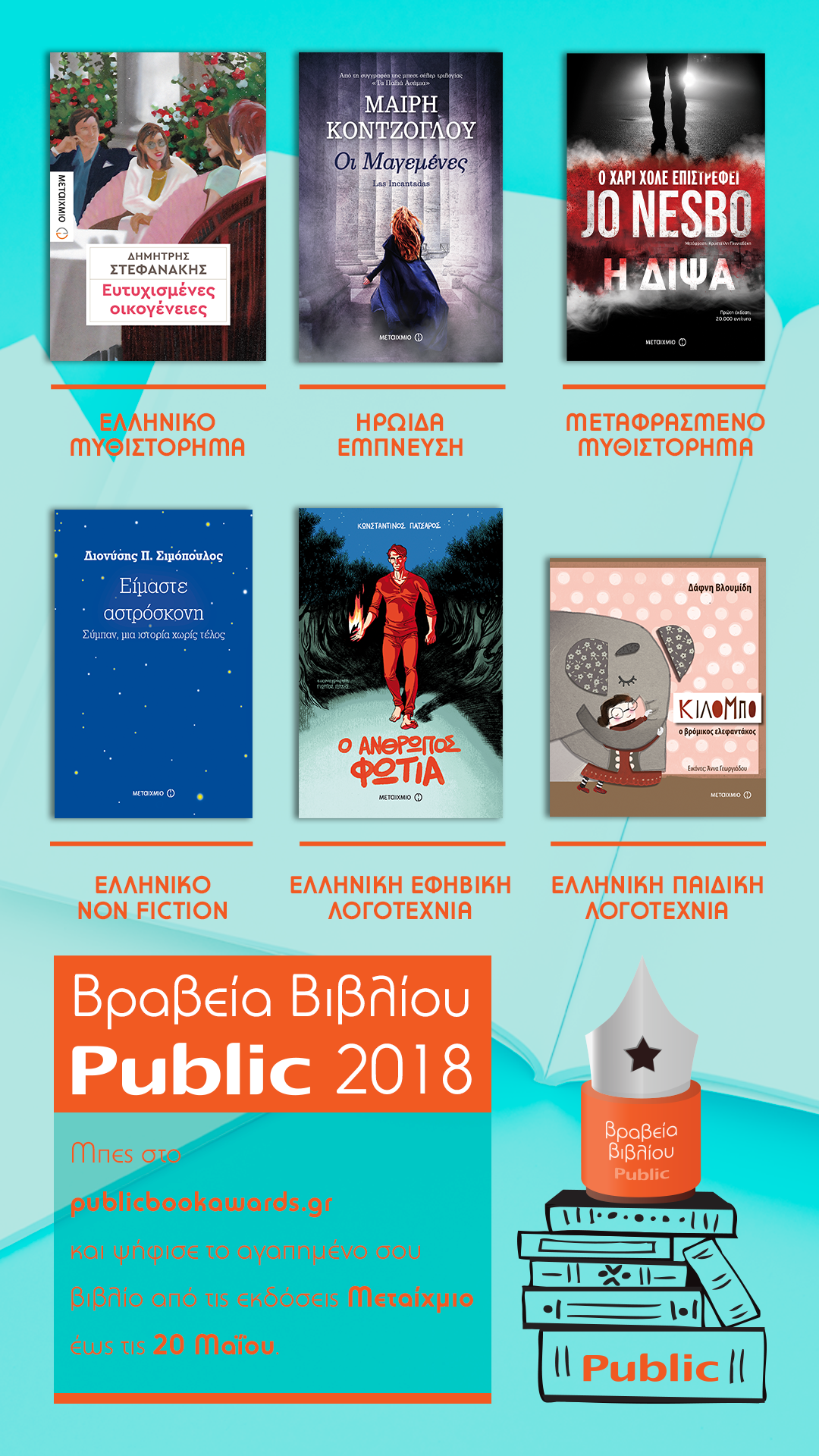 ΒΡΑΧΕΙΕΣ ΛΙΣΤΕΣ ΒΡΑΒΕΙΩΝ ΒΙΒΛΙΟΥ PUBLIC 2018