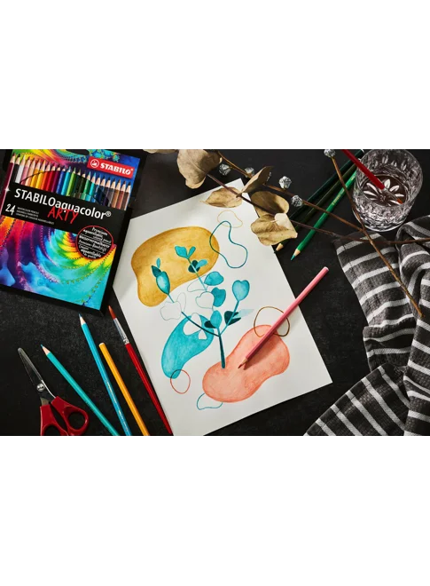 Stabilo Aquacolor Arty - Ξυλομπογιές Σετ 24 χρώματα