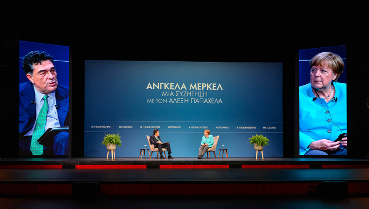 Η Angela Merkel στην Αθήνα